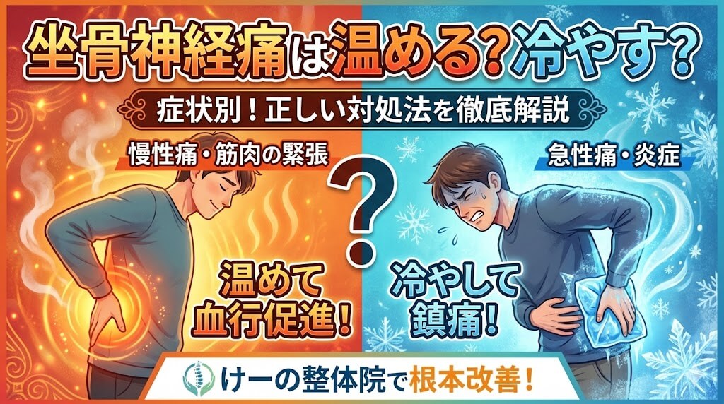 八千代市の坐骨神経痛 温める冷やす