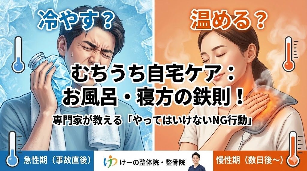 八千代市 むちうち 冷やす 温める