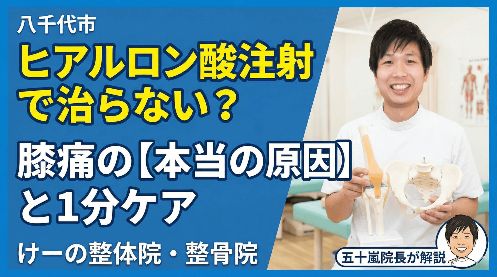 八千代市　膝の痛みの整体　ヒアルロン酸と膝