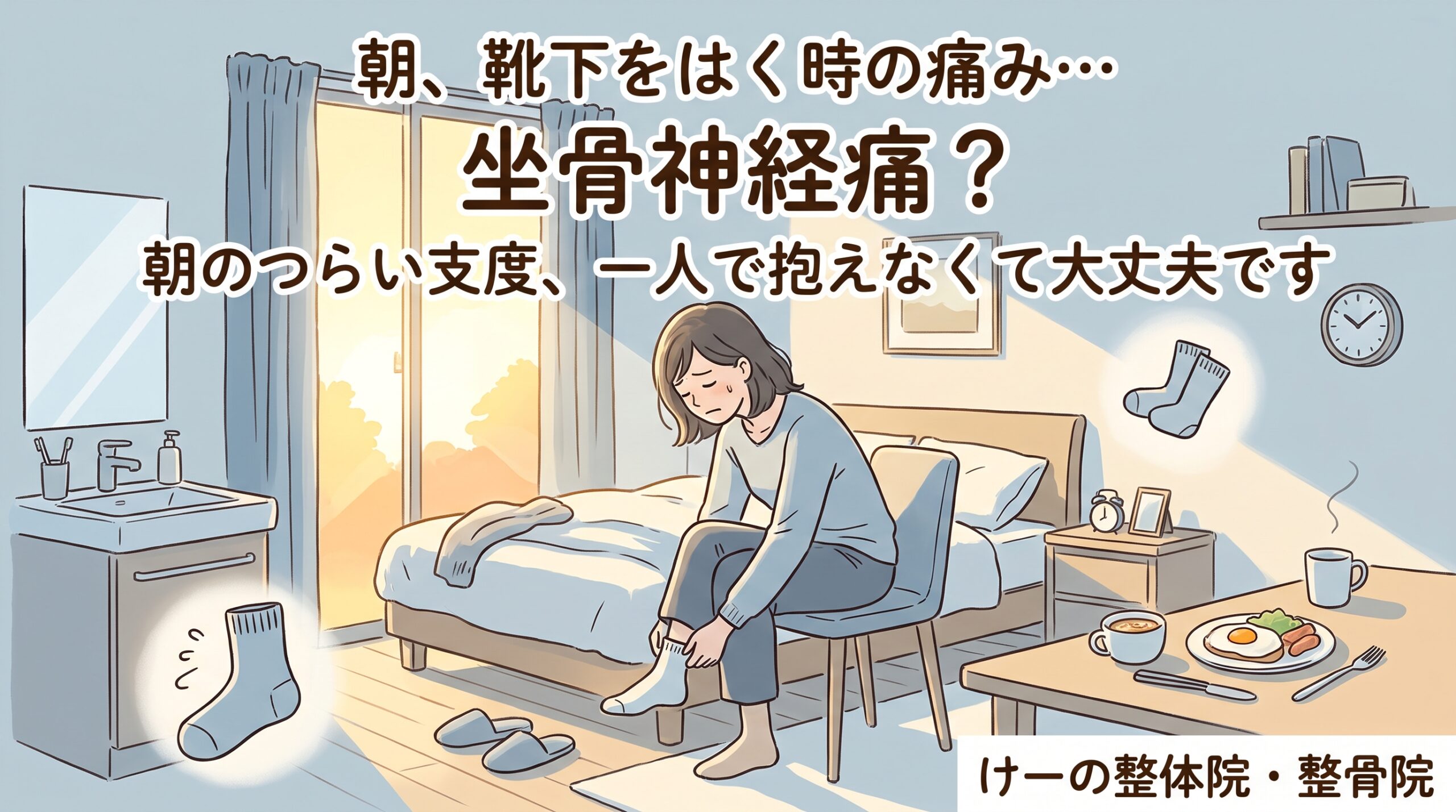 坐骨神経痛の朝の支度